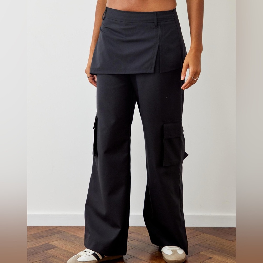 urban outfitters archive wool-blend luna wrap trousers
